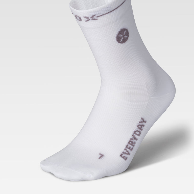 Cotton Everyday Ankle Socks Men White/Light Grey