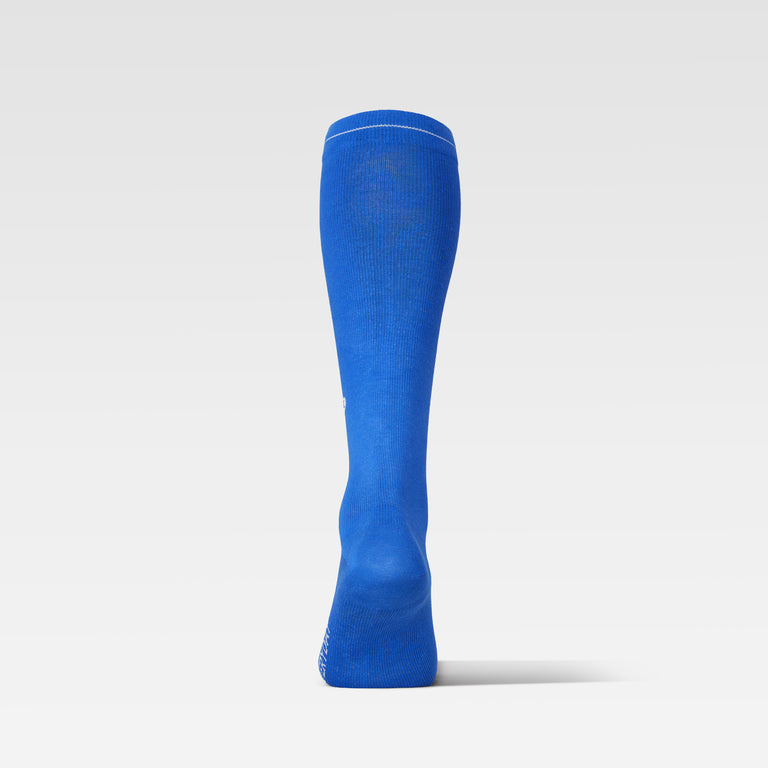 Cotton Everyday Socks Men Bright Blue/White