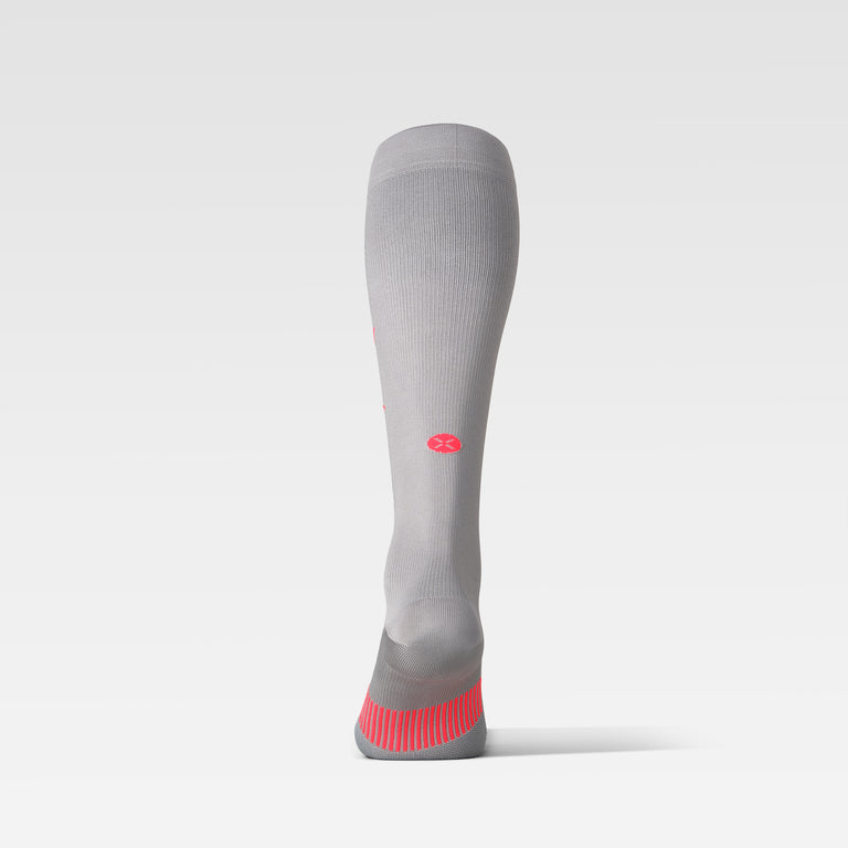Cycling Socks Men Silver/Red