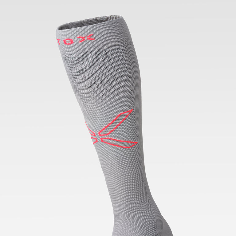 Cycling Socks Women Silver/Red