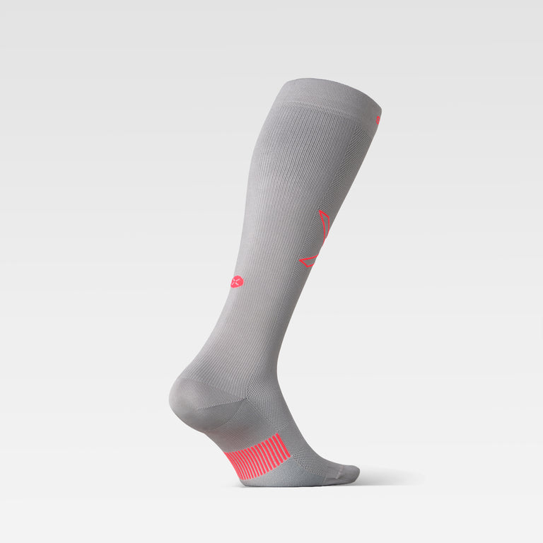 Cycling Socks Women Silver/Red