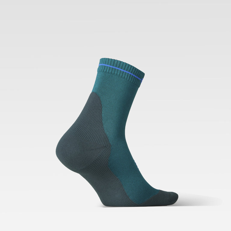 Dryarn® Hiking Ankle Socks Women Green/Blue