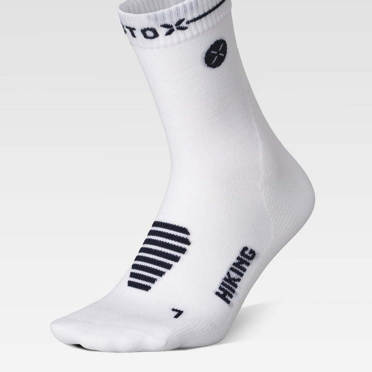 Merino Hiking Ankle Socks Men White/Navy