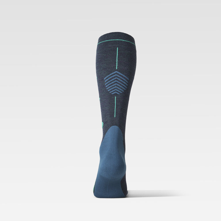 Merino Hiking Socks Men Teal/Light Green