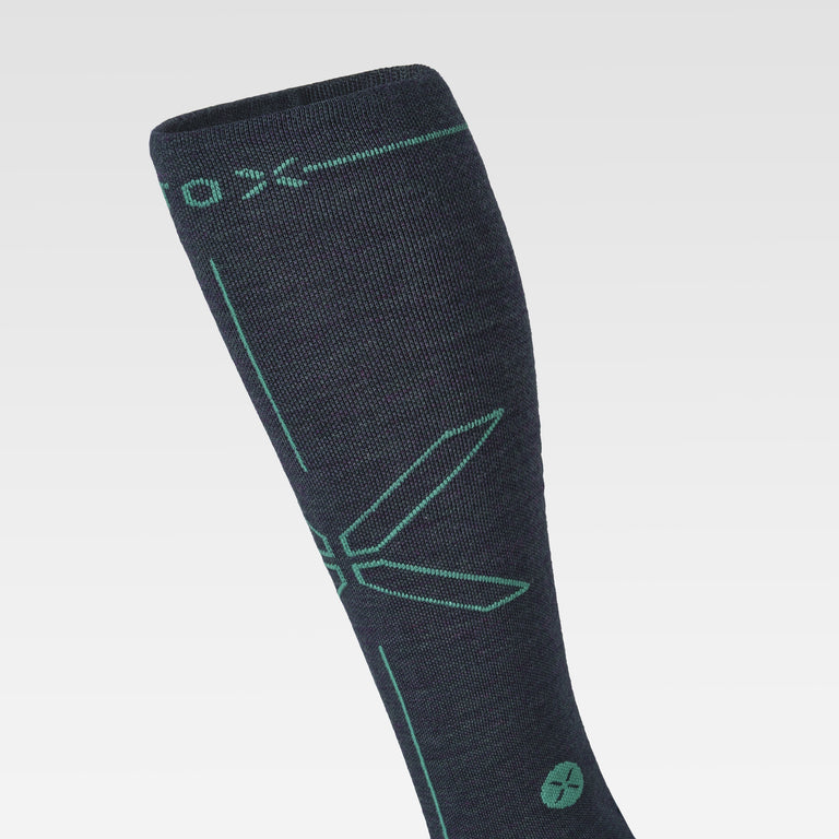 Merino Hiking Socks Men Teal/Light Green