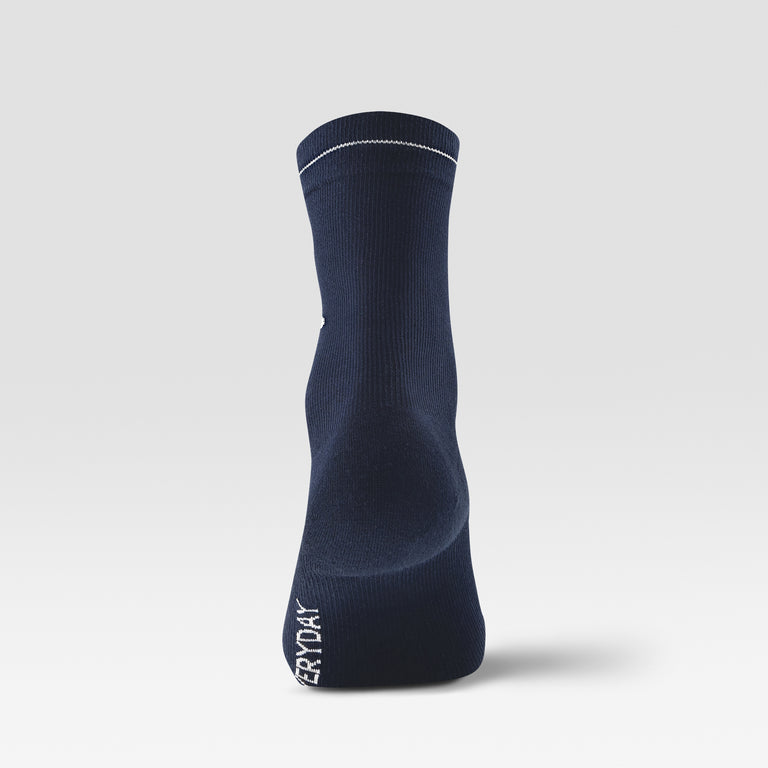 Cotton Everyday Ankle Socks Men Navy/White
