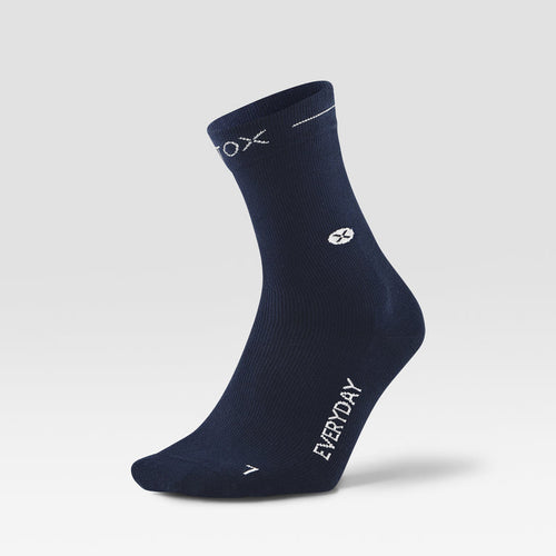 Cotton Everyday Ankle Socks Men Navy/White