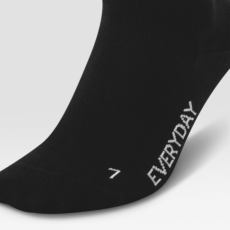 Cotton Everyday Ankle Socks Men Black/White