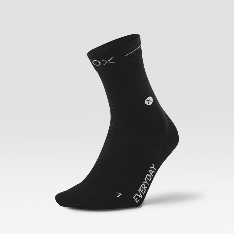 Cotton Everyday Ankle Socks Men Black/White
