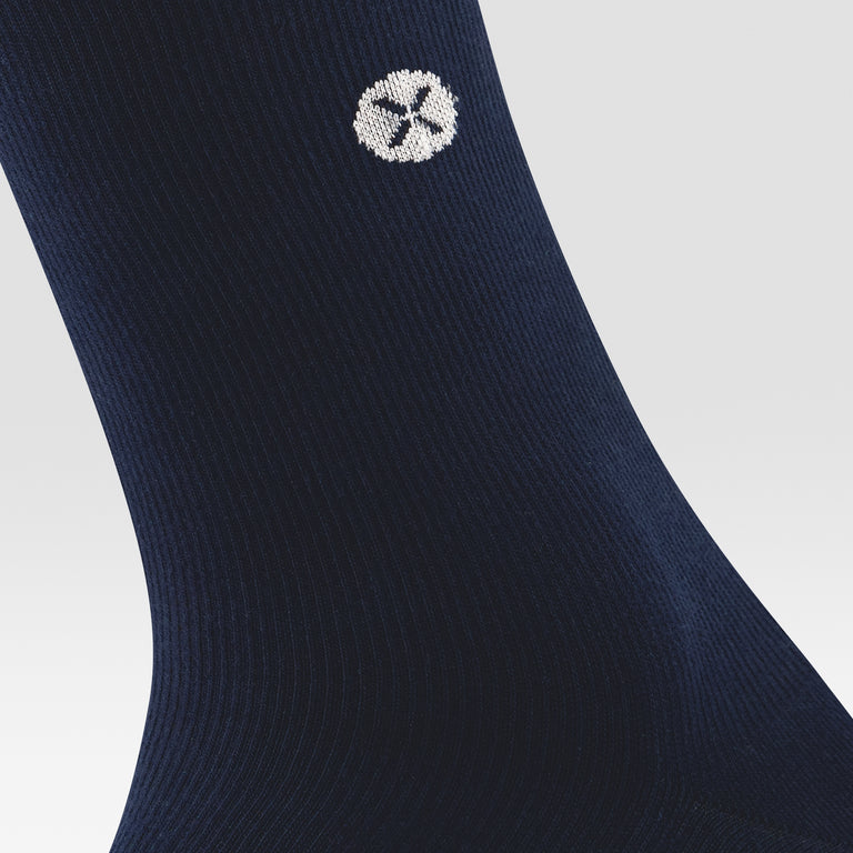 Cotton Everyday Socks Men Bright Navy/White