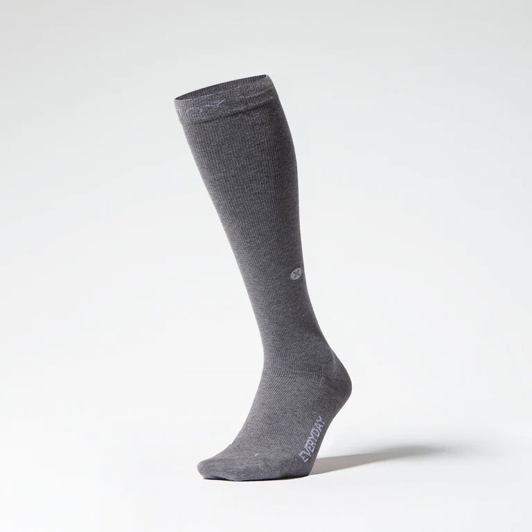 Cotton Everyday Socks Men Mid Grey/White