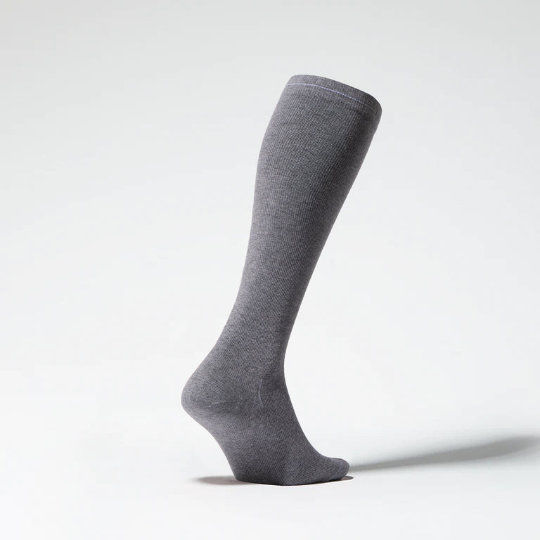Cotton Everyday Socks Men Mid Grey/White