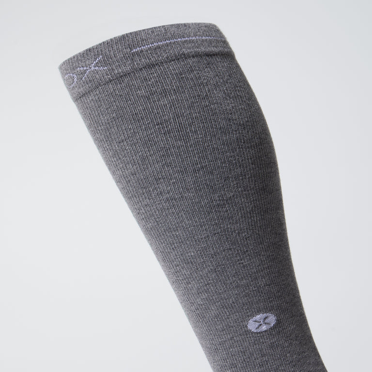 Cotton Everyday Socks Men Mid Grey/White