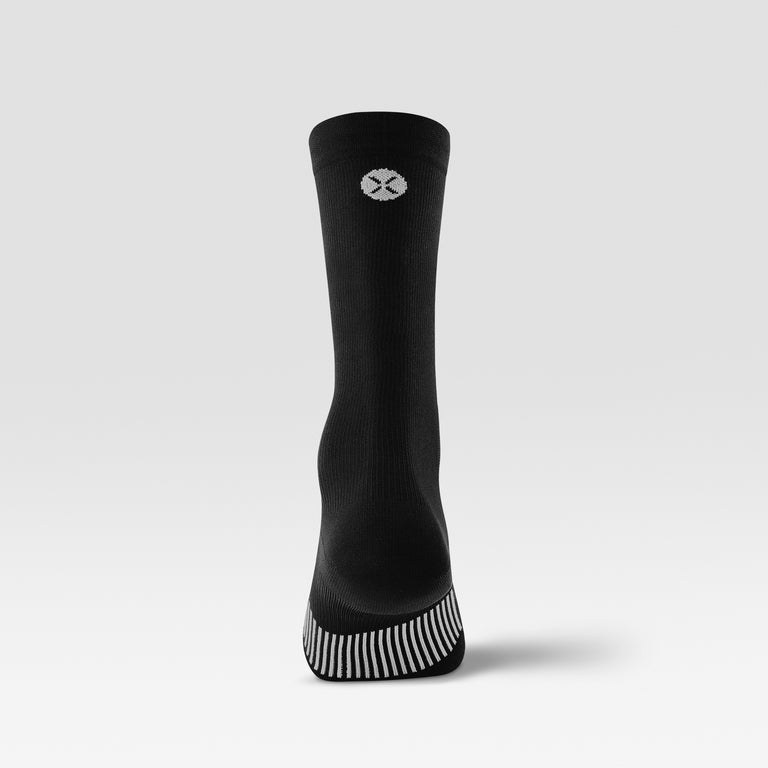 Cycling Mid-Calf Socks Men Black/White