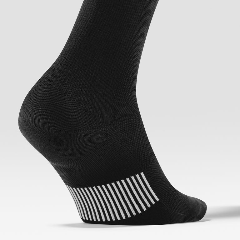 Cycling Mid-Calf Socks Men Black/White