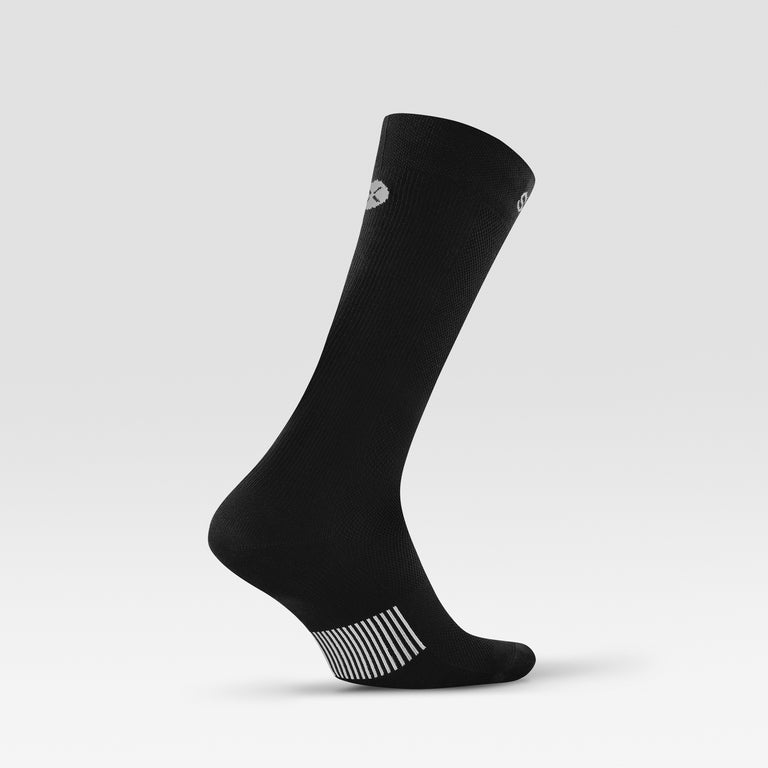 Cycling Mid-Calf Socks Men Black/White