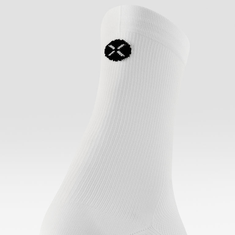 Cycling Mid-Calf Socks Men White/Black