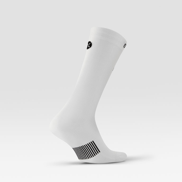 Cycling Mid-Calf Socks Men White/Black