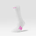 Cycling Mid-Calf Socks Men White/Pink