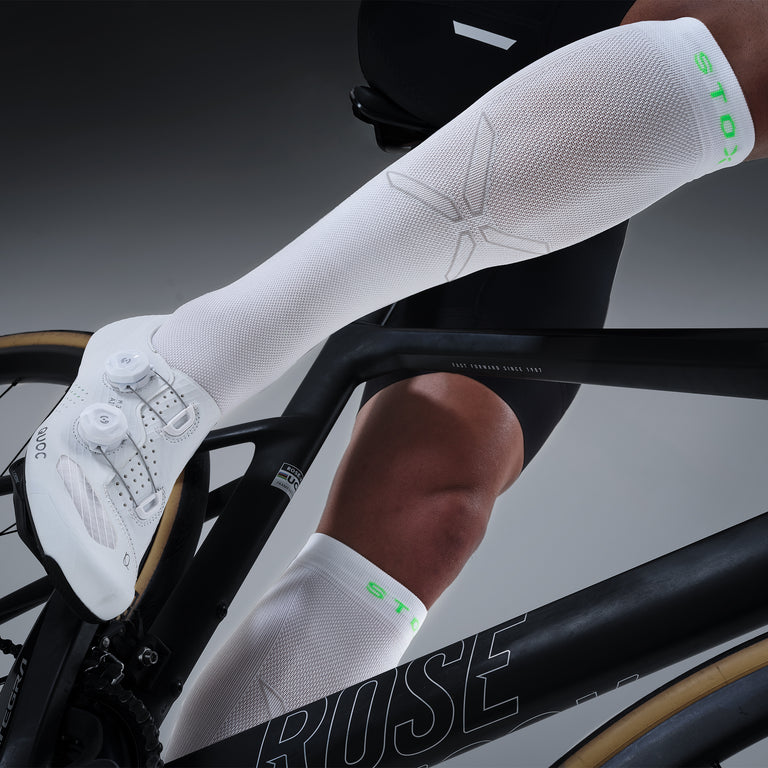 Cycling Socks Men White/Green