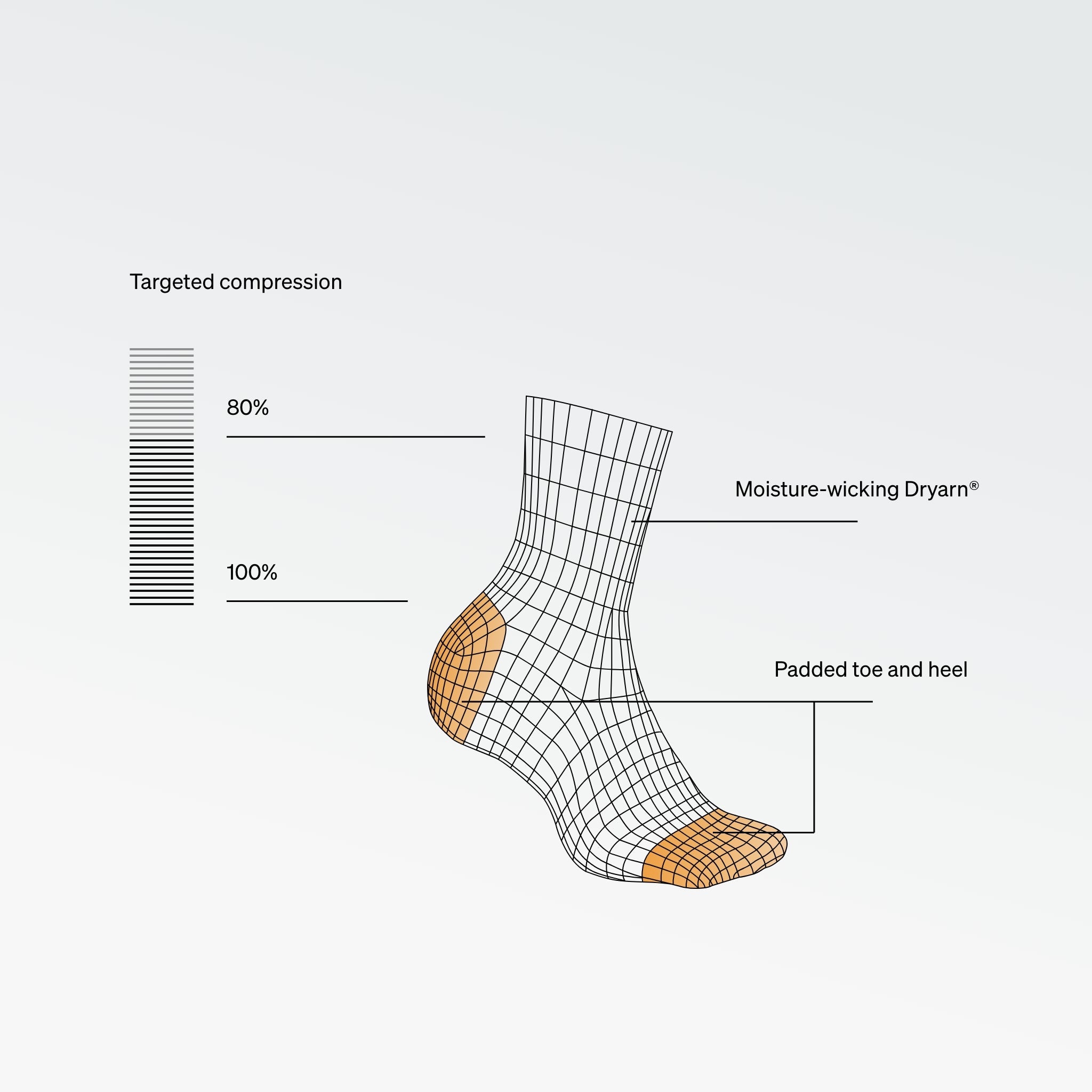 Running Ankle Socks Women Black/Light Grey