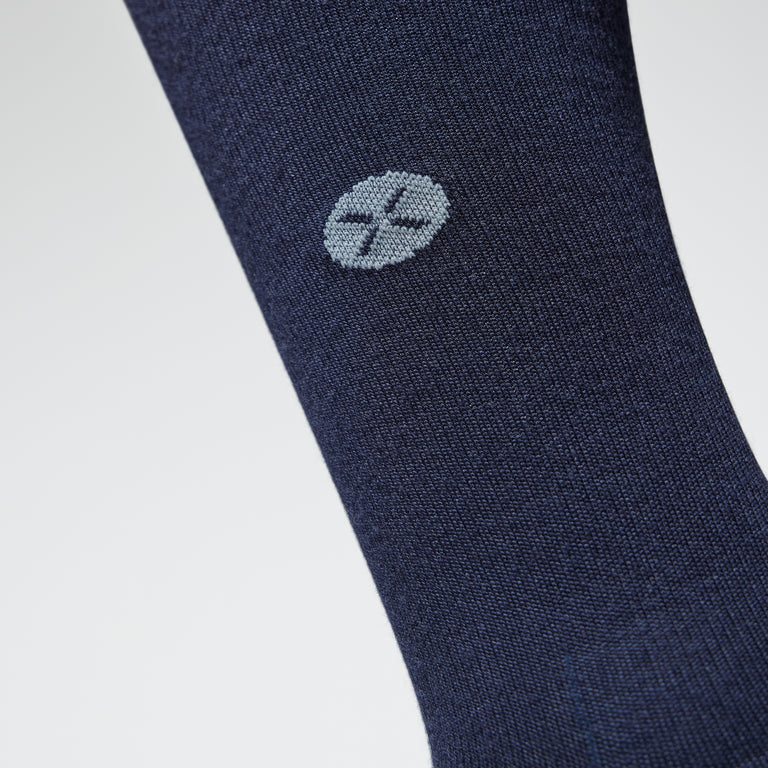 Merino Everyday Socks Men Dark Blue/Grey