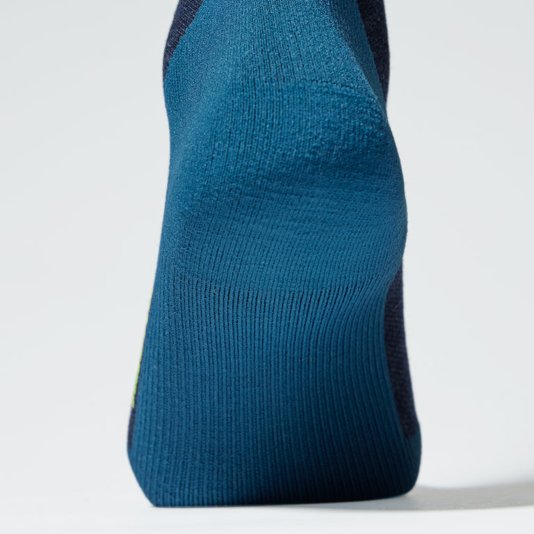 Merino Hiking Ankle Socks Men Dark Blue/Green