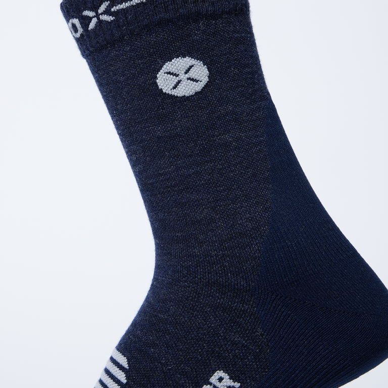 Merino Hiking Ankle Socks Men Blue/Light Grey