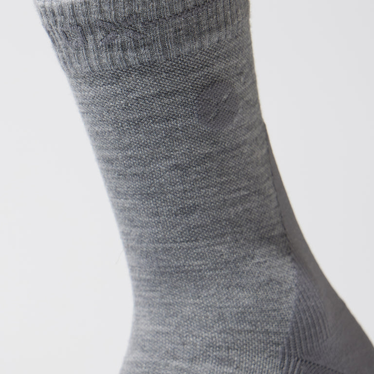 Merino Hiking Ankle Socks Men Mid Grey/Grey