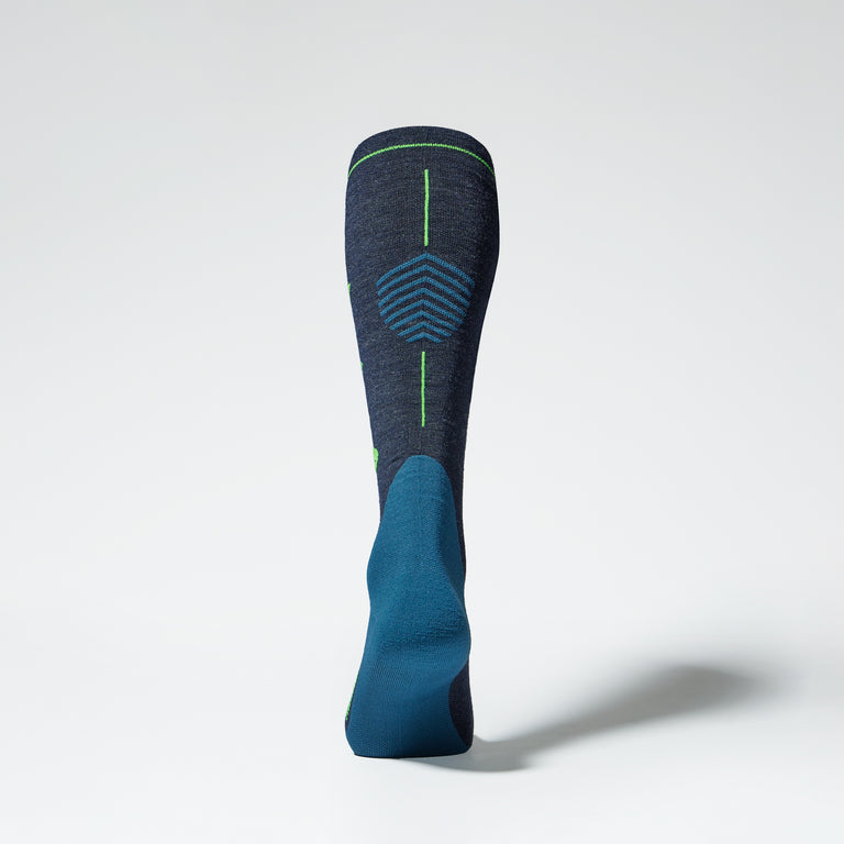 Merino Hiking Socks Men Dark Blue/Green