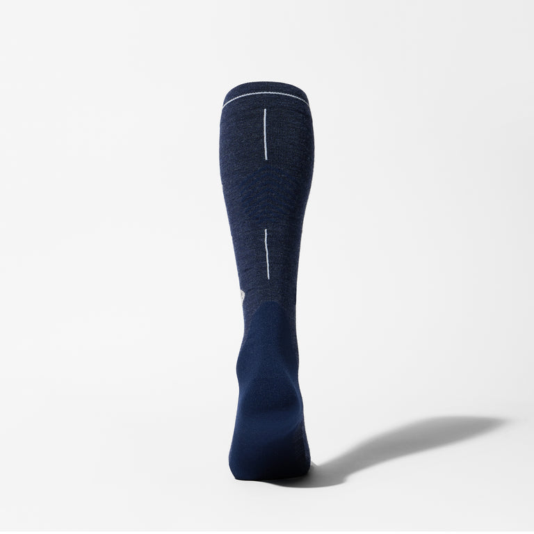 Merino Hiking Socks Men Blue/Light Grey