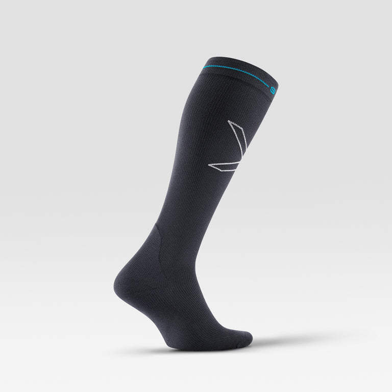 Recovery Socks Men Charcoal/Bright Blue