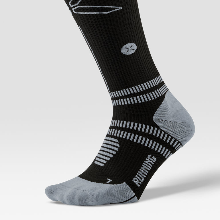 Running Socks Men Black/Grey