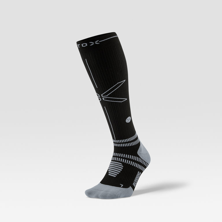 Running Socks Men Black/Grey