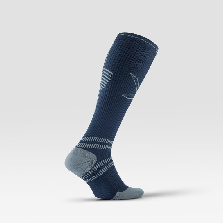 Running Socks Men Blue/Grey