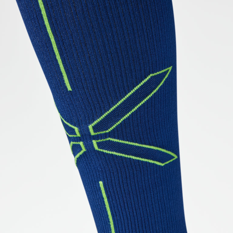 Running Socks Men Dark Blue/Yellow