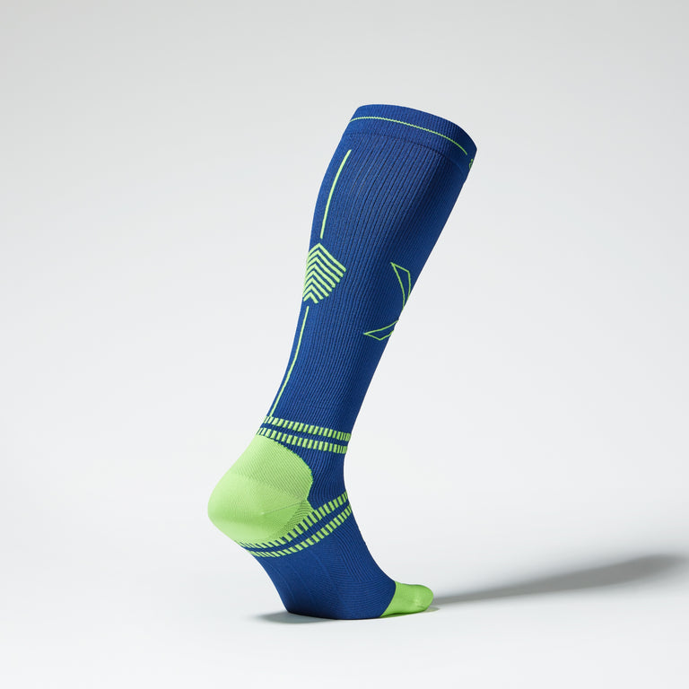 Running Socks Men Dark Blue/Yellow