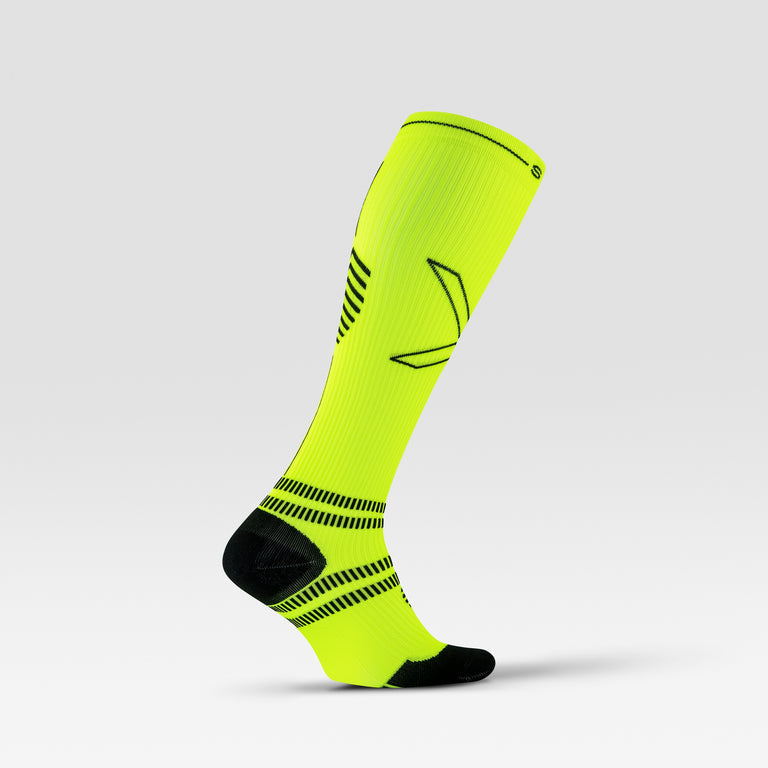 Running Socks Men Neon Green/Black