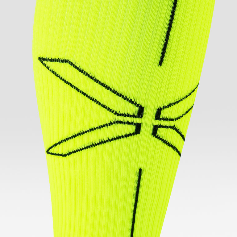 Running Socks Men Neon Green/Black