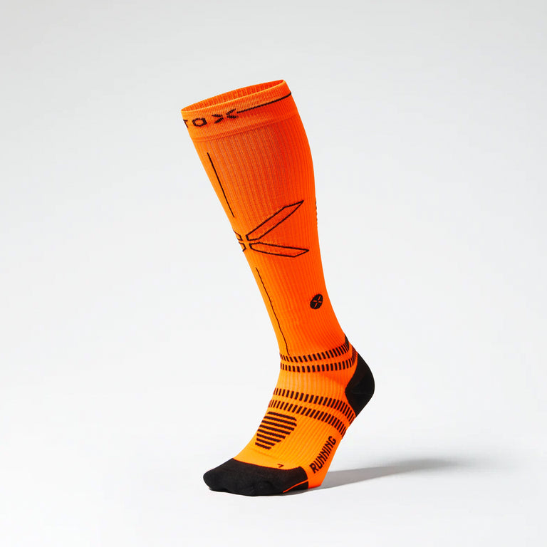 Running Socks Men Orange/Black