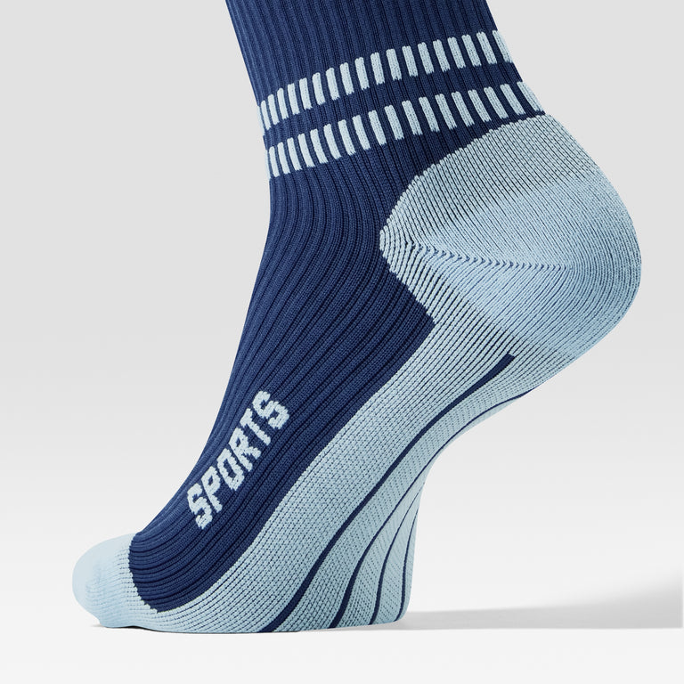 Sports Ankle Socks Men Blue/Blue