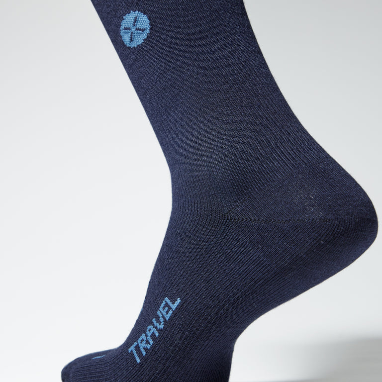 Merino Travel Socks Men Blue