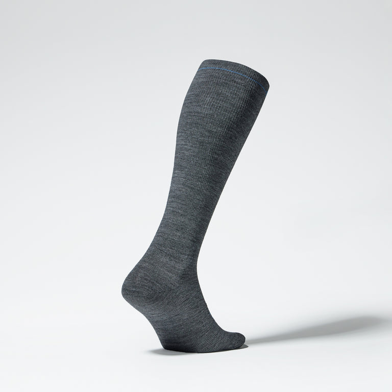 Merino Travel Socks Men Grey/Blue