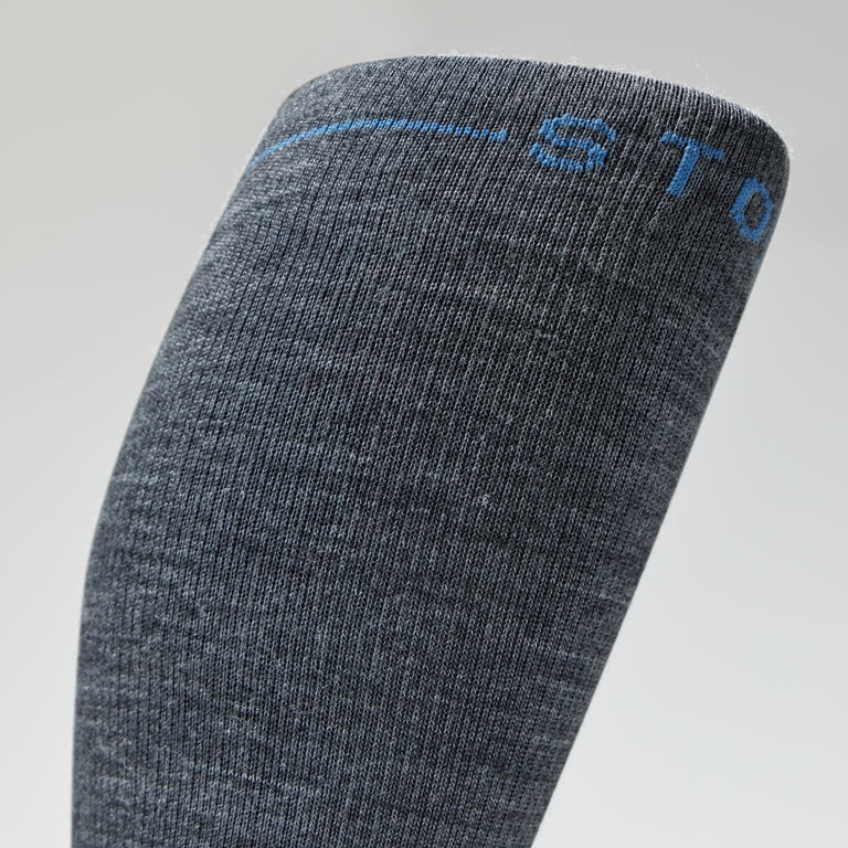 Merino Travel Socks Men Grey/Blue