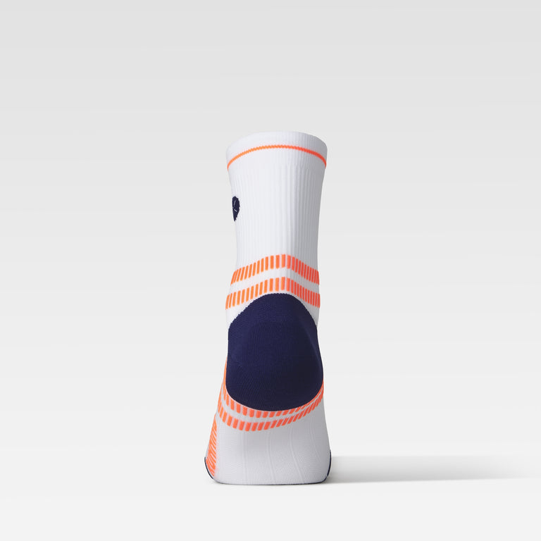 Running Ankle Socks Men White/Orange