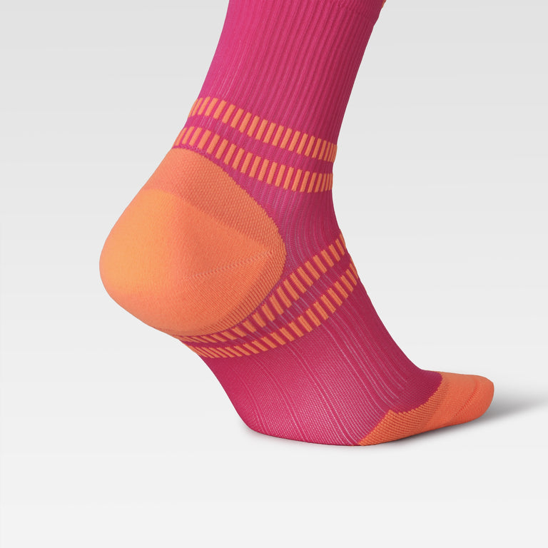 Running Ankle Socks Women Pink/Orange