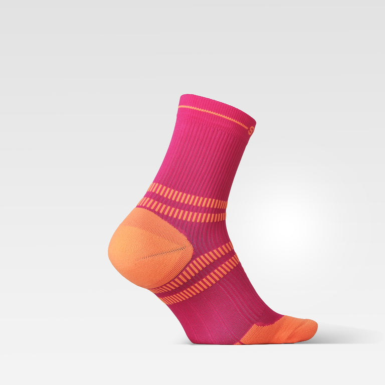 Running Ankle Socks Women Pink/Orange