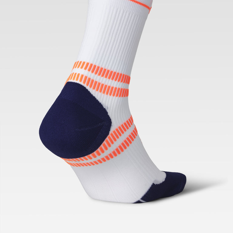 Running Ankle Socks Women White/Orange