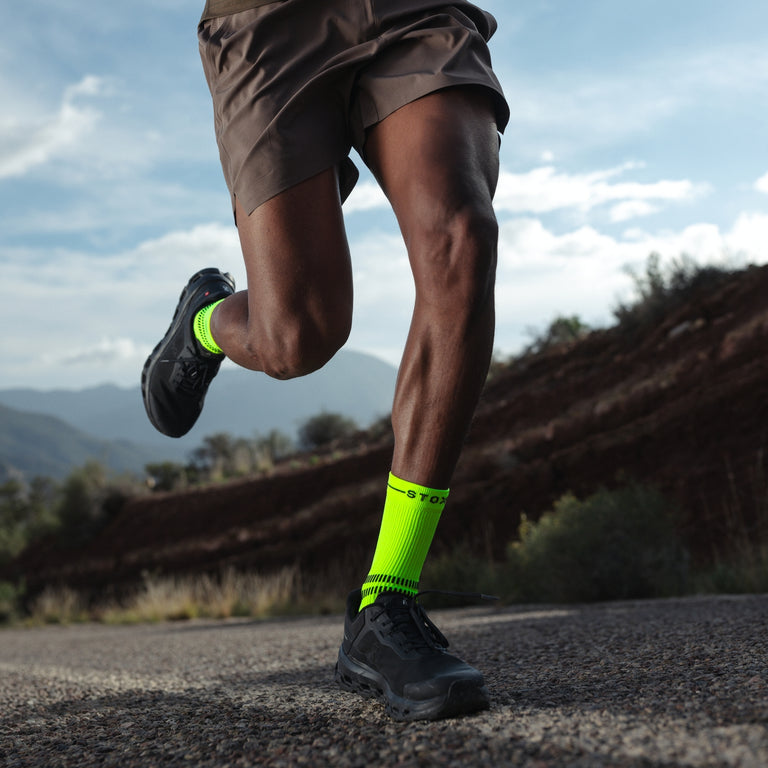 Running Ankle Socks Men Yellow/Black