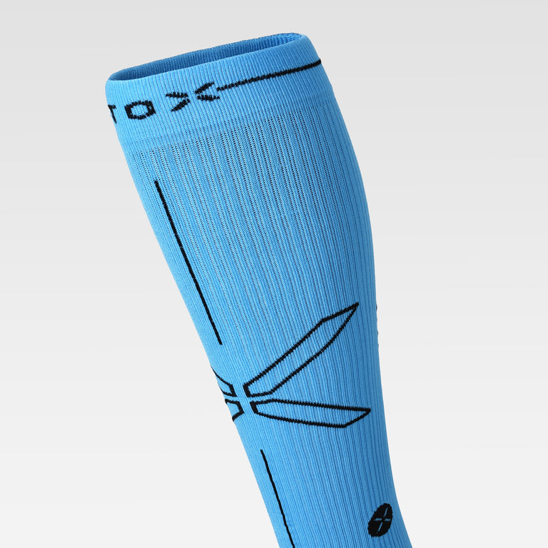 Running Socks Men Blue / Black